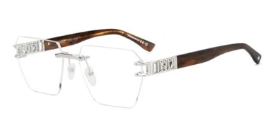 Dsquared2 D2 0173 010 Men's Glasses Silver Size 57 - Free Lenses - Blue Light Block Available