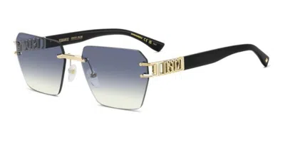 Dsquared2 D2 0173/s J5g/st Occhiali Da Sole Oro Per Uomo In Gold