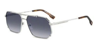 Dsquared2 D2 0175/s 010/08 Occhiali Da Sole Argentati Per Uomo