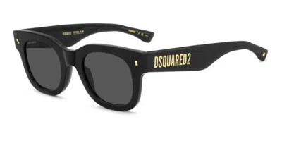 Dsquared2 D2 0180/s 807/ir Occhiali Da Sole Neri Per Uomo In Black