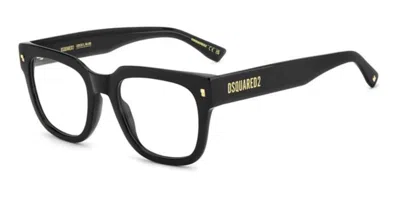Dsquared2 D2 0181 807 Occhiali Da Vista Neri Per Uomo (solo Montatura) In Black