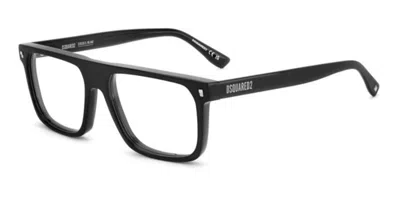 Dsquared2 D2 0182 284 Occhiali Da Vista Neri Per Uomo (solo Montatura) In Black
