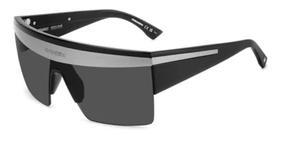 Dsquared2 D2 0188/s 807/ir Occhiali Da Sole Neri Per Uomo In Multi