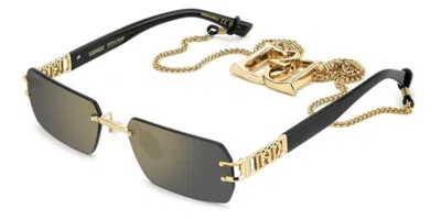 Dsquared2 D2 0189/s/se 000/jo Men's Sunglasses  Size 57 In Gold