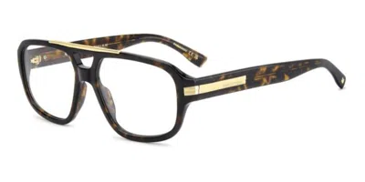 Dsquared2 D2 0199 086 Men's Glasses  Size 56 - Free Lenses - Blue Light Block Available In Neutral