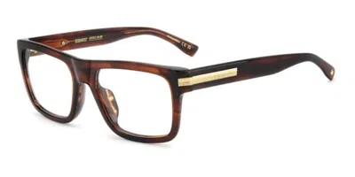 Dsquared2 D2 0200/g Asian Fit Ex4 Men's Glasses  Size 55 - Free Lenses - Blue Light Block Available In Neutral