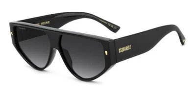 Dsquared2 D2 0201/s 807/9o Men's Sunglasses  Size 61 In Black