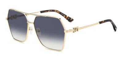Dsquared2 D2 0206/s 000/08 Women's Sunglasses  Size 62 In Gold