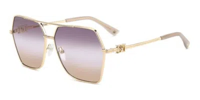 Dsquared2 D2 0206/s 000/qr Women's Sunglasses  Size 62 In Gold