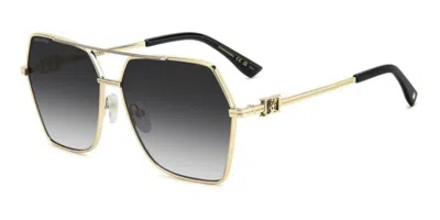 Dsquared2 D2 0206/s J5g/9o Women's Sunglasses  Size 62 In Gold