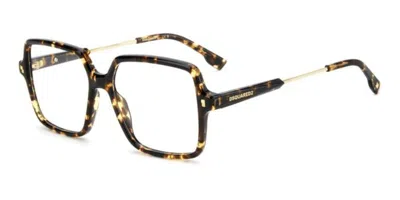 Dsquared2 D2 0210 086 Women's Glasses  Size 55 - Free Lenses - Blue Light Block Available In Metallic