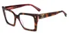 Dsquared2 D2 0211 C4b Women's Glasses Tortoiseshell Size 52 - Free Lenses - Blue Light Block Available In Brown Tortoise On Fuchsia Pink
