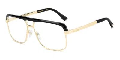 Dsquared2 D2 0215 2m2 Men's Glasses Gold Size 60 - Free Lenses - Blue Light Block Available In Gray