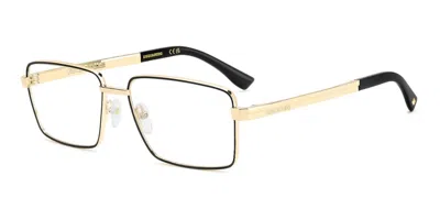 Dsquared2 D2 0216 I46 Men's Glasses Gold Size 56 - Free Lenses - Blue Light Block Available In Burgundy
