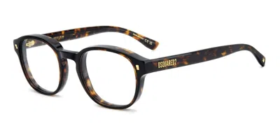 Dsquared2 D2 0223 086 Men's Glasses Tortoiseshell Size 51 - Free Lenses - Blue Light Block Available In Brown