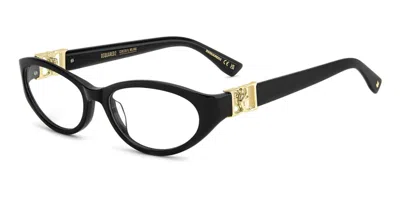 Dsquared2 D2 0227 807 Women's Glasses Black Size 55 - Free Lenses - Blue Light Block Available