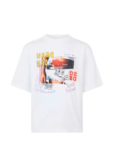 Dsquared2 D2 Loose-fit T-shirt In White