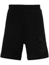 Dsquared2 D2 Appliqué Track Shorts In Black