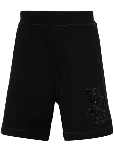 DSQUARED2 D2-APPLIQUÉ TRACK SHORTS