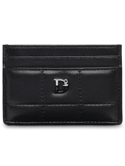 Dsquared2 D2 Black Leather Card Holder Woman