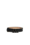 Dsquared2 D2 Buckle Leather Belt In Black