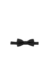 Dsquared2 Ribbed Pre-tied Bow Ties With Adjustable Strap In Black