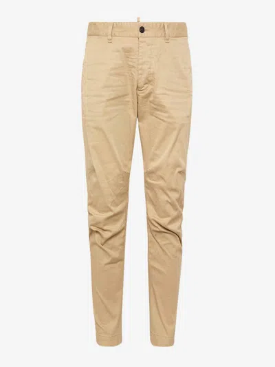 Dsquared2 D2 Chino Pants In Neutral