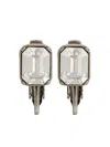 Dsquared2 D2 Classic Crystal-embellished Earrings In Silver