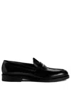 Dsquared2 D2 Classic Leather Loafers In Black