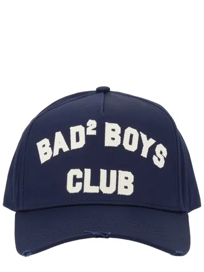Dsquared2 Baseball Gabardine Cap Accessories In Blue