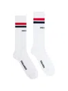 Dsquared2 Striped Socks In White