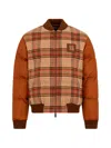 Dsquared2 Checked Puffer Down Jacket In Multi