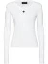 Dsquared2 Icon Long-sleeved T-shirt In White