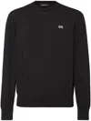 Dsquared2 Timeless Crewneck Sweater With Ribbed Cuffs And Hem In Black