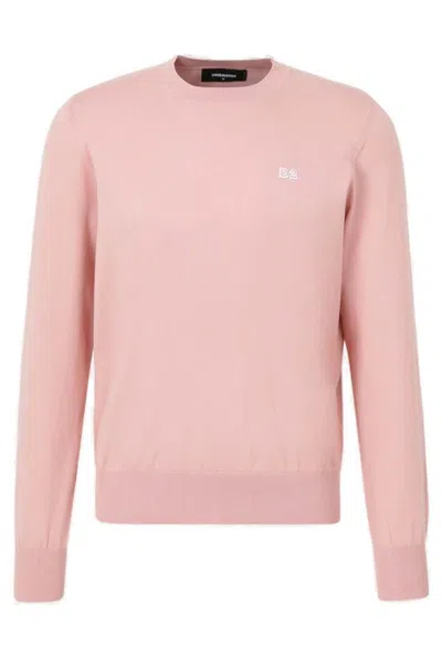 Dsquared2 D2 Crewneck Pullover In Pink