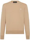 Dsquared2 D2 Embroidered Jumper In Neutrals