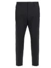 Dsquared2 Headquarters Skinny Techno Cropped Trousers In Black