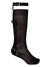 Dsquared2 D2 Heart-appliqué Socks In Black