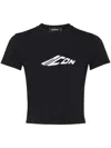 Dsquared2 Signature Icon Cropped T-shirt In Black