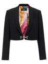 Dsquared2 'jewel' Short Jacket Cropped Length In Black