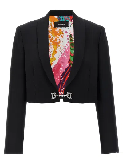 Dsquared2 D2 Jewel Blazer And Suits In Black