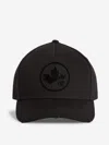 Dsquared2 D2 Leaf Cotton Baseball Cap In Detail Of Unstitching