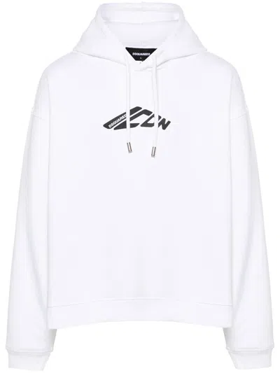DSQUARED2 DSQUARED2 D2 LOGO-PRINT HOODIE