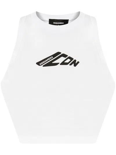 DSQUARED2 DSQUARED2 D2 LOGO-PRINT TOP