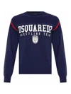 Dsquared2 Male Crew Neck Sweater Collection In Blue