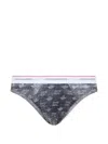 Dsquared2 D2 Monogram Brief In Gray