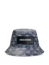 Dsquared2 D2 Monogram Bucket Hat In White