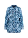 Dsquared2 D2 Monogram Denim-field Jacket In Blue