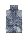 Dsquared2 D2 Monogram Down Gilet In Blue