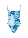 Dsquared2 D2 Monogram One-piece In Blue